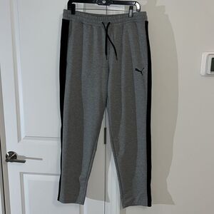 New Dynamic Mesh Panel Gray Puma IconTrack Jogger Jog Casual Pants Sweatpants L